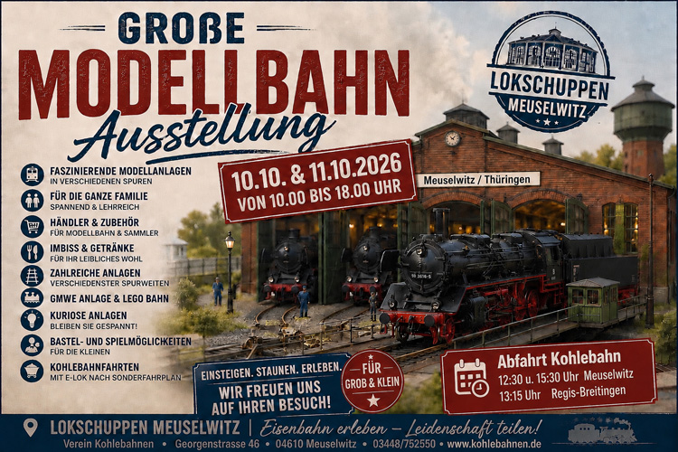 Plakat Modellbahnausstellung KB 2026